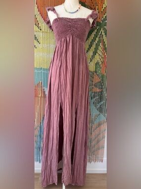 Raviya Mauve Split Maxi Skirt